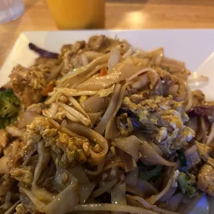 Chow Fun Pork with egg ($15)