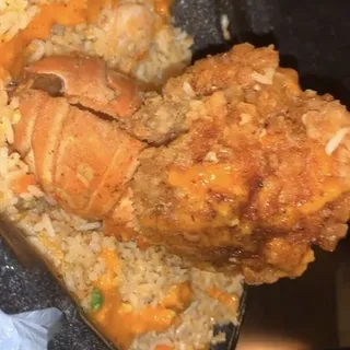 Fried Lobster and Louisiana Fried Rice