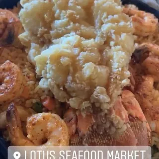 Fried Lobster and Louisiana Fried Rice