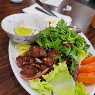 Beef plate with rice