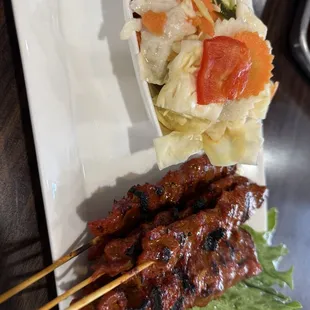 Beef Sticks and Pickled Veggies