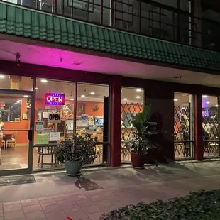 Front of the restaurant