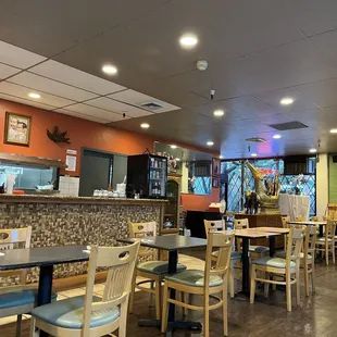 the interior of the restaurant