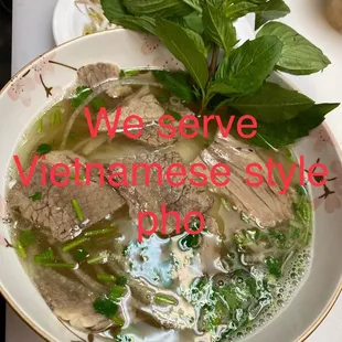 Pho noodle soups