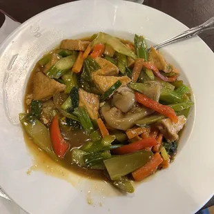 Lad Na with tofu