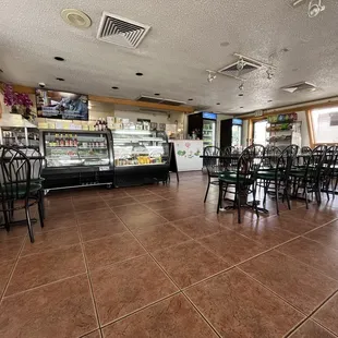 the inside of the restaurant