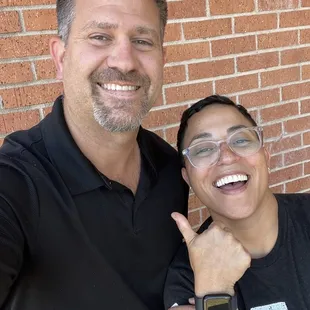 This is Roy and me! He&apos;s the proud owner of Lotz BBQ, where you&apos;ll always get top-notch service and mouthwatering BBQ.