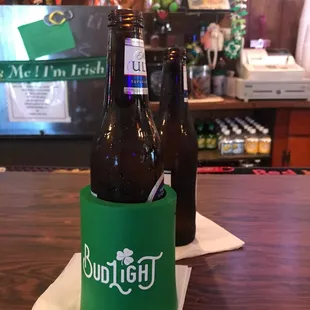 two bottles of beer