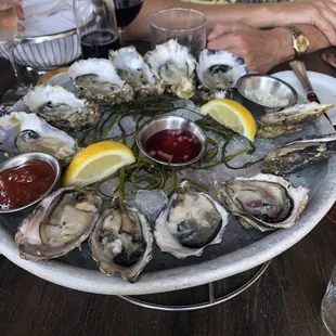 Baywater and pacific oysters