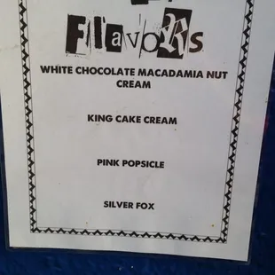 New flavors!