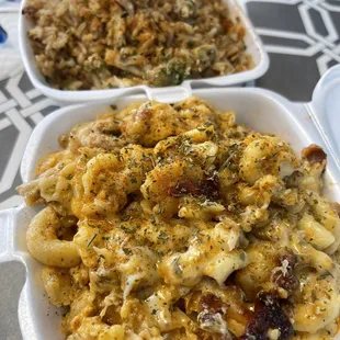 crab mac and cheese
