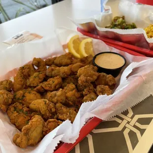Fried oyster and remoulade
