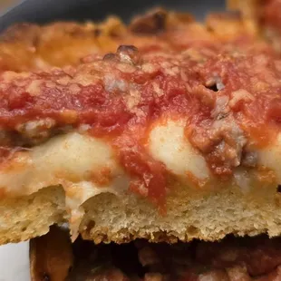 Malnati Chicago Classic (sausage and extra cheese) deep dish pizza