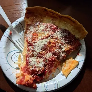 Large deep dish sausage