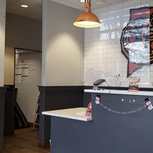 a view of the counter