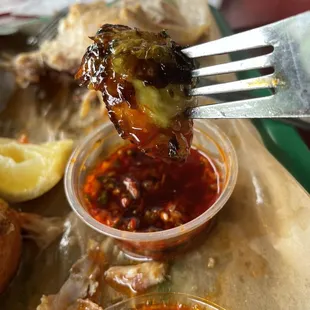 The peri peri sauce was bomb