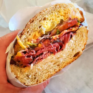 Pastrami on sourdough ~ amazing