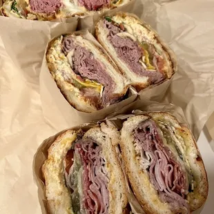 Hot pastrami, RB mushroom and ultimate club