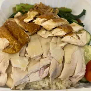 a chicken and rice dish