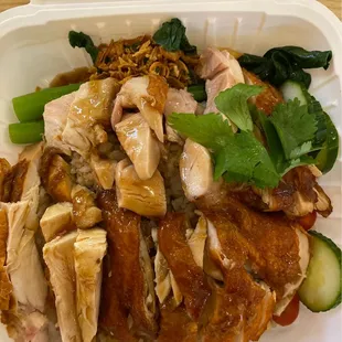 Roasted chicken over rice!!