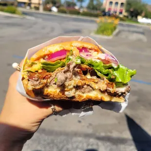 Bacon avocado ranch burger