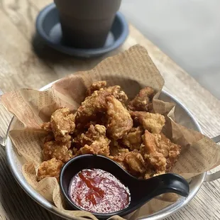 Crispy chicken knee.