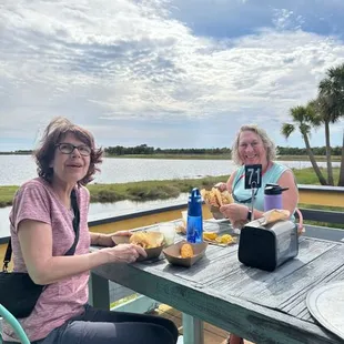 sushi and sashimi, outside