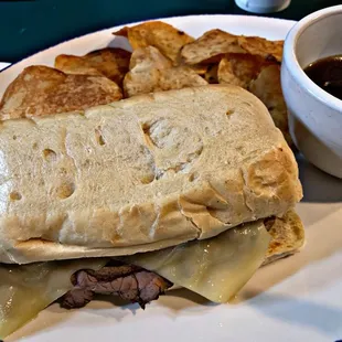 French Dip and Kettle Chips