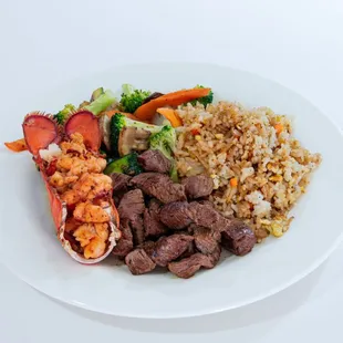 Filet mignon and lobster