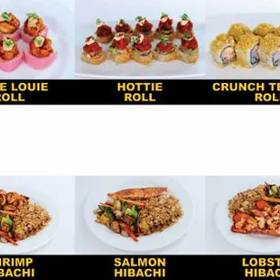 Sushi and hibachi