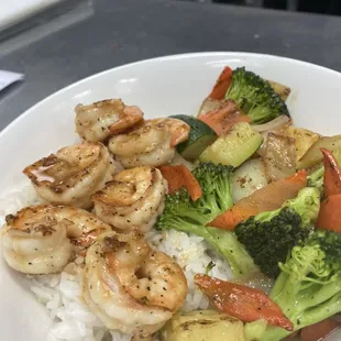 Shrimp hibachi bowl