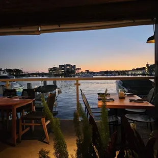 Newport Bay during sunset