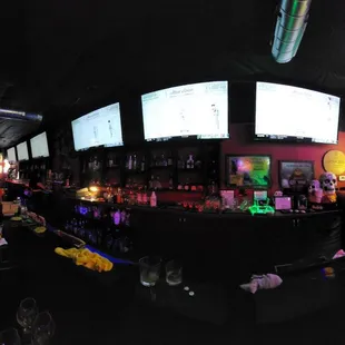 a view of a bar