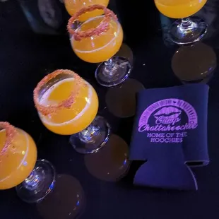 glasses of orange juice