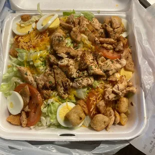 House Salad added grilled chicken.