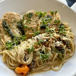 Lemon Cutlet Chicken Pasta