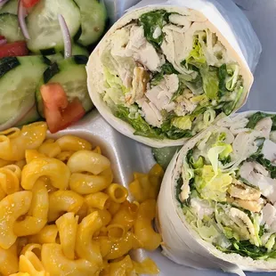 First time here, got the Caesar salad wrap.