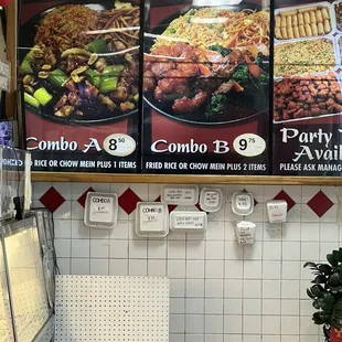 Combo plate prices