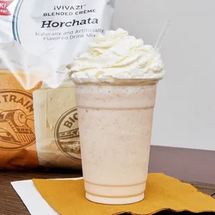Now serving Horchata Frappé at Louie's!