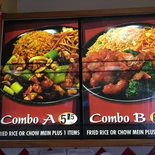 One item Combo is $5.15 and two item is $6.15