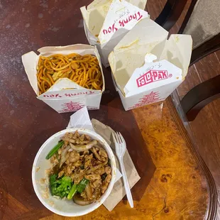 2 chow mein shrimp bowls in a box wtf is this ? The chicken bowl is correct but not the shrimp bowl.