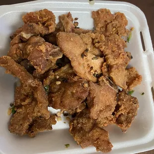 Taste like fish but its salt pepper ribs. Nasty