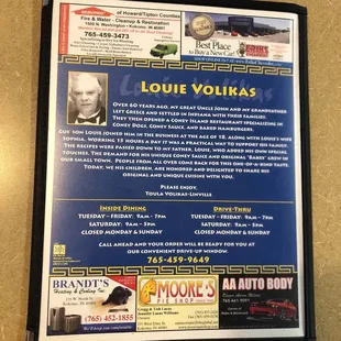 a plaque on the wall