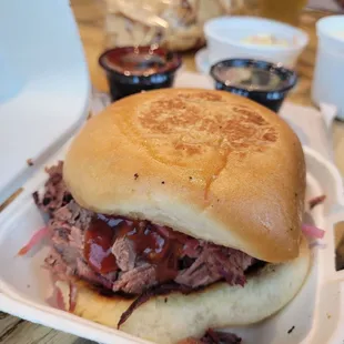 Brisket sandwich