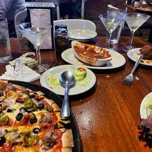 Meatballs and pizza mmmmm