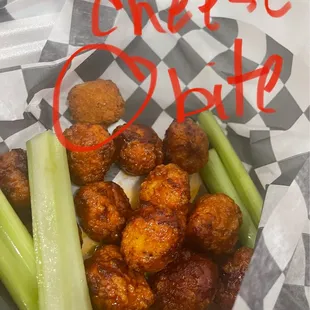 The 12 boneless chicken "wings" ($14) which are really bites. Dislike.
