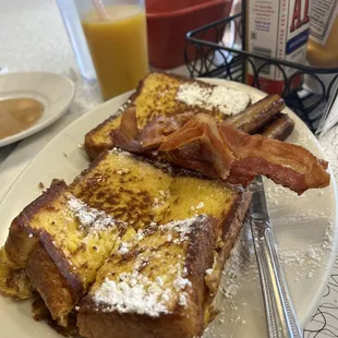 French toast sausage and bacon