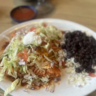Chicken enchiladas