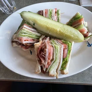 Turkey club sandwich