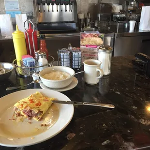 Half of my Louie&apos;s mistake omelette!